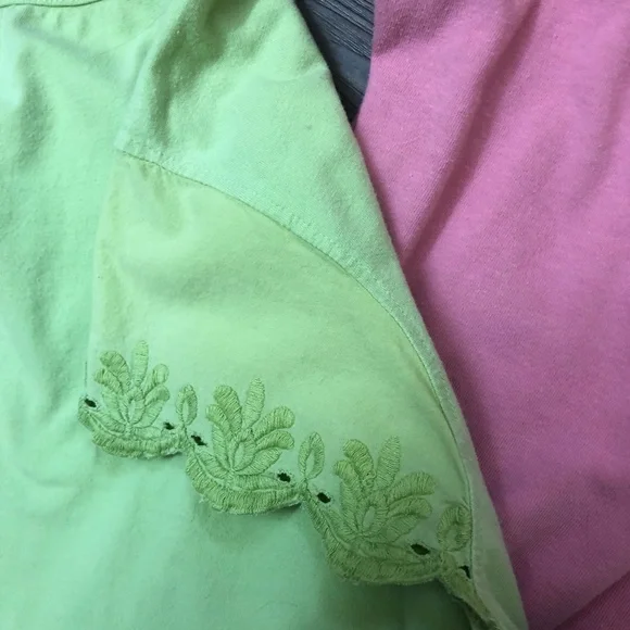 2 BLAIR Summer Tops size 2XL, very good condition, dusty pink, lime green - Picture 6 of 12